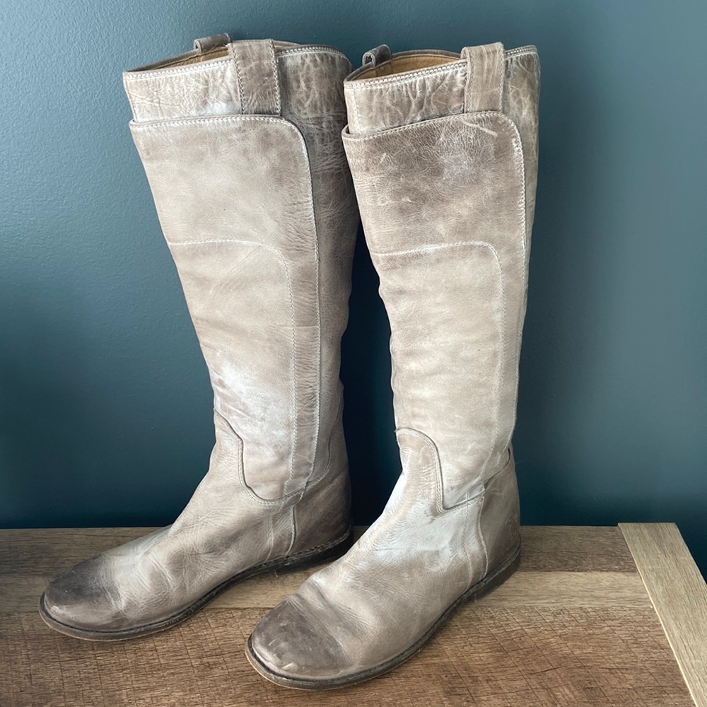 Frye Paige tall leather riding boots